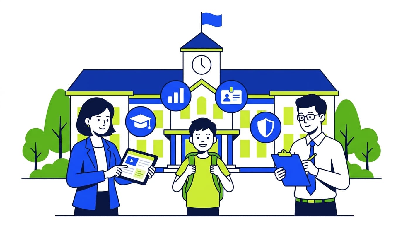 Teachers, students and school management
